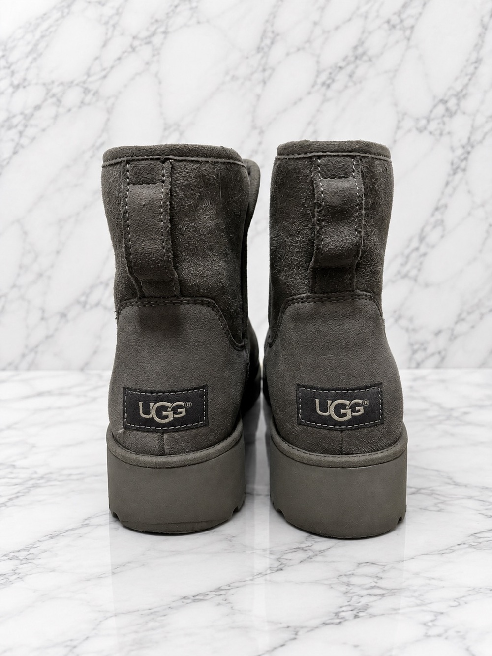 UGG Classic Ultra Mini Platform Boots Gray 7.5 Women’s - Picture 5 of 6